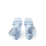 Side Cut-Out Open Toe Heel(Sky Blue)