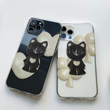 Black cat Lucky Vintage Cat Phone Case