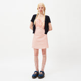 チェリーシャーリングノースリーブミニドレス / CHERRY SHIRRING SLEEVELESS MINI DRESS [PINK]