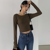 [MADE] Cropped Warmer Slit Sleeve T-Shirt