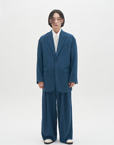 Peaked Lapel Loose Fit Blazer(3  color) (6596182343798)