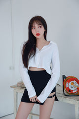 オープニングクロップドシャツ / HI (8285) opening cropped shirt