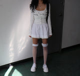 Ribbon lace boxer brief trunk short pants