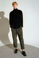 "PRE-ORDER 7/15~" DROP-SHOULDER VELVET TURTLE-NECK TEE / [プレオーダー7月15日〜] ドロップショルダーベルベットタートルネックTシャツ (4578690203766)