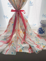 Princess Ribbon Curtain Screen Floral Print 230cm
