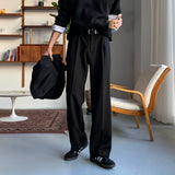 LMN Def Pintuck Wide One Tuck Bendable Slacks (6 colors)