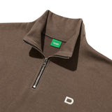 シグネチャーロゴハーフジップアップスウェットシャツ/SIGNATURE LOGO HALF ZIPUP SWEATSHIRTS COCOA BROWN (6699006099574)