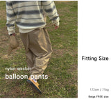 ナイロンウォッシャーバルーンパンツ/nylon washer balloon pants 3color