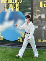 Salt white denim pants 