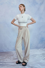 HIDE Piping Crop Top (1/2) (Ivory) (6570966483062)