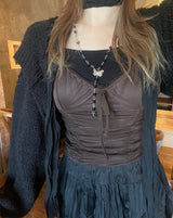 バレリーナシャーリングノースリーブ / ballerina shirring sleeveless