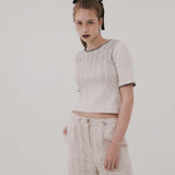 ツイードカーゴパンツ/TWEED CARGO PANTS, BEIGE