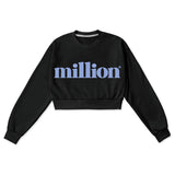 ミリオンビッグロゴクロップスウェットシャツ/MILLION BIG LOGO CROP SWEATSHIRT