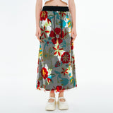 サマーメッシュスウェットスカート / Summer Mesh Sweat Skirt [White Butterfly]