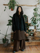unisex jungle long shirts brown