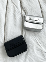 Two You Mini Square Leather Chain Crossbody Bag