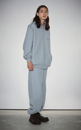  WIDE ZIP SWEATPANTS_GRAY