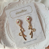 ビンテージローズガーデンピアス / Vintage Rose Garden Piercing - Ribbon Version