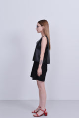 ビーガンレザーベスト / vegan leather vest