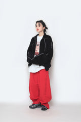 ナイロンヘムスナップパンツ