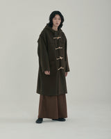 ダッフルコート/unisex duffle coat khaki