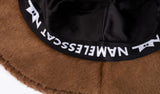 (핸드메이드) 소프트 브라운 버킷 햇 / (HANDMADE EMBROIDERY) SOFT BROWN BUCKET HAT (6656019333238)