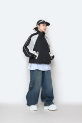 カーペンターオーバーデニムパンツ