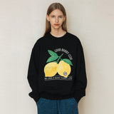 ダブルレモンスウェットシャツ/DOUBLE LEMON SWEATSHIRT_BLACK
