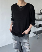 ソーシルクスリットスリーブレス / SO Silk Slit Sleeveless (2 colors)