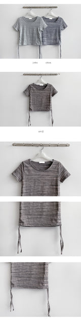 ミックスラインシャーリングショートスリーブTシャツ