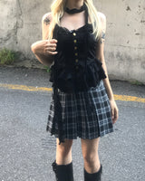 レースロコココルセットフリルビスチェスリーブレス