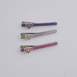 パフィーヘアクリップpuffy heart hair clip