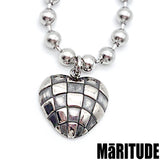 チェッカーハートネックレス / CHECKER HEART NECKLACE