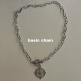 コンパストグルバーネックレス / (RFS made)compass toggle bar necklace