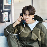 セミオーバーフィットブロックトラックジャケット/Semi Overfit Seperate Block Track Jacket J15 Olive/Khaki (6604001214582)