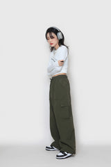ウェーブクロップロングスリーブTシャツ