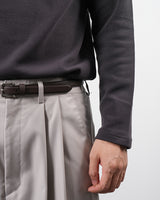 ダイアゴナルラインツータックワイドスラックス/diagonal line two tuck wide slacks 3color