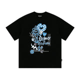 フラワーシンドロームTシャツ / flower syndrome t-shirts -black