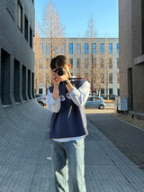 ミニマルVネックニットウェアベスト / LMN Minimal V-neck Knitwear vest (6 colors)