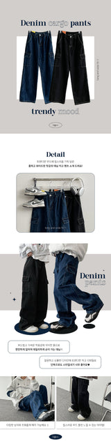 Chadstitch Saint-Cago Denim Wide Pants