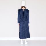 フランス スカート/Frances skirt (navy) (6647231021174)