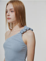 UNBALANCED WRINKLE TOP_SKY BLUE (6682295304310)
