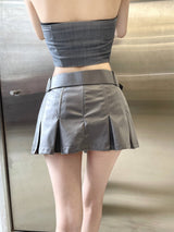 コーティングミニプリーツスカート / 939. Coating mini pleats skirt (2color)