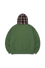 T.D BEAR Wappen Hoodie_Olive (6684845113462)
