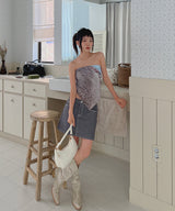 ローライズダフスカート / no.6178 Low Rise Gray Dough Skirt