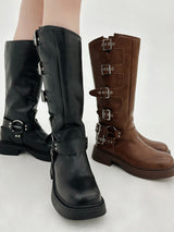 Weston leather-boots