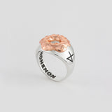 ドーナツリングシルバー925(18kローズゴールドプレイティドゥ ) / DONUT RNG SILVER925(18K ROSEGOLD PLATED) (6637084868726)