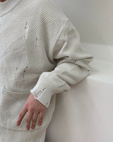 OAリオダメージツーウェイカーディガン/OA Rio Damage Two Way Cardigan (4 colors)