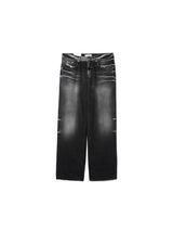 トライバルウォッシングブラックジーンズ / Tribal washing black jean