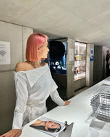 サンダーラプソディーパールチョーカーネックレス / Thunder Rhapsody Pearl Choker Necklace - Silver Color